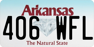 AR license plate 406WFL