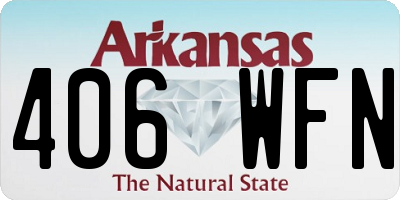 AR license plate 406WFN