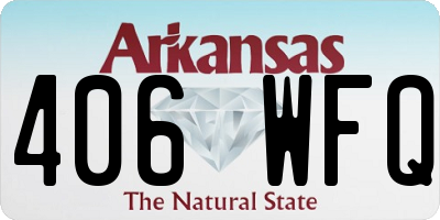AR license plate 406WFQ
