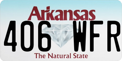 AR license plate 406WFR