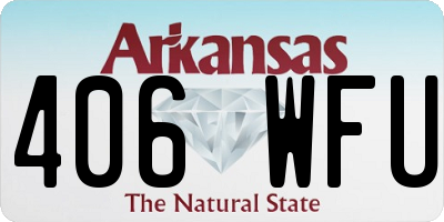 AR license plate 406WFU