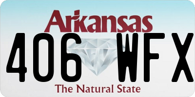 AR license plate 406WFX