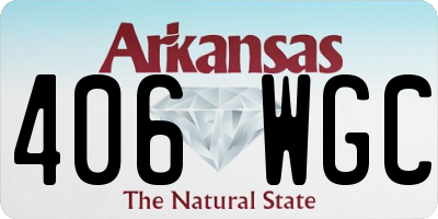 AR license plate 406WGC