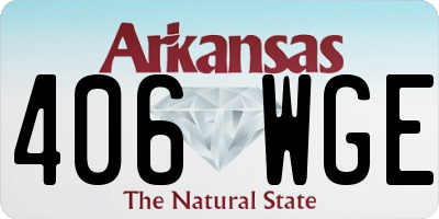 AR license plate 406WGE