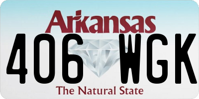 AR license plate 406WGK