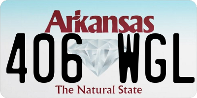 AR license plate 406WGL