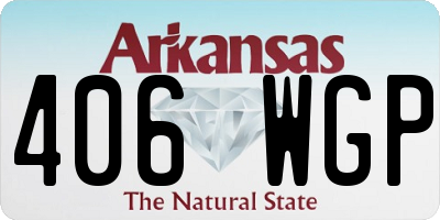 AR license plate 406WGP