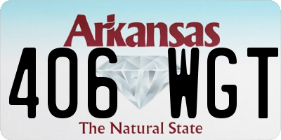 AR license plate 406WGT