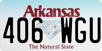 AR license plate 406WGU
