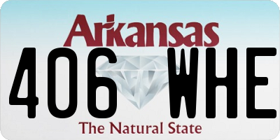 AR license plate 406WHE