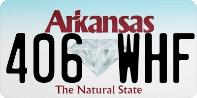 AR license plate 406WHF