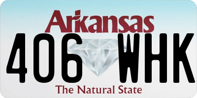 AR license plate 406WHK