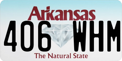 AR license plate 406WHM