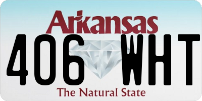 AR license plate 406WHT