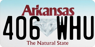 AR license plate 406WHU