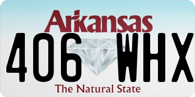 AR license plate 406WHX