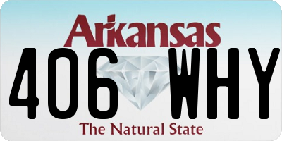AR license plate 406WHY