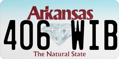 AR license plate 406WIB