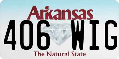 AR license plate 406WIG