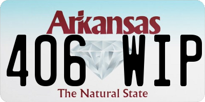 AR license plate 406WIP