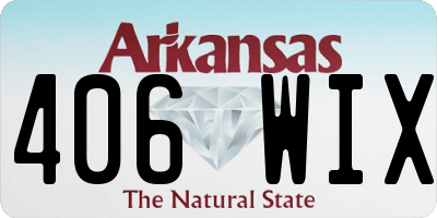 AR license plate 406WIX
