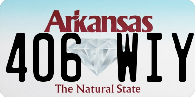 AR license plate 406WIY