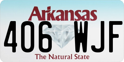 AR license plate 406WJF