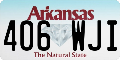 AR license plate 406WJI