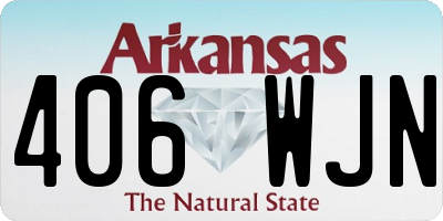 AR license plate 406WJN