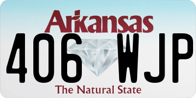AR license plate 406WJP