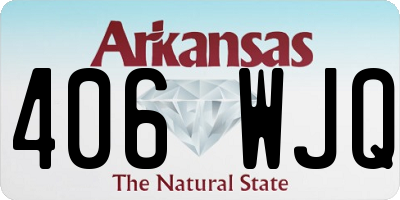 AR license plate 406WJQ
