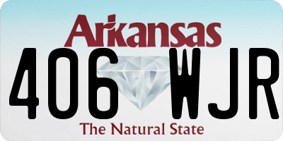 AR license plate 406WJR