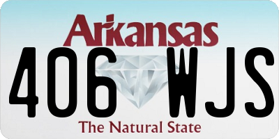 AR license plate 406WJS