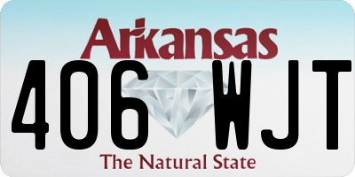 AR license plate 406WJT