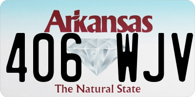 AR license plate 406WJV