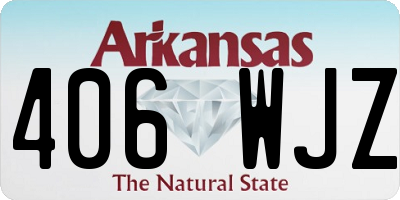 AR license plate 406WJZ