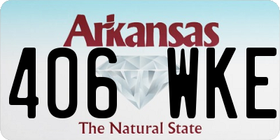 AR license plate 406WKE
