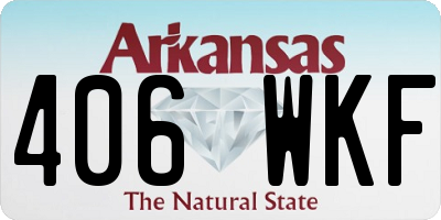 AR license plate 406WKF