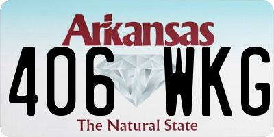 AR license plate 406WKG