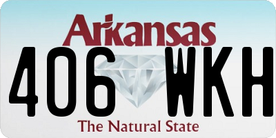 AR license plate 406WKH