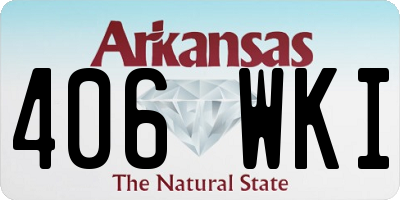 AR license plate 406WKI