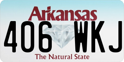 AR license plate 406WKJ