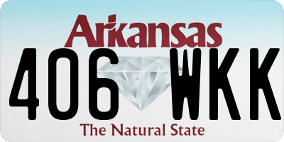 AR license plate 406WKK