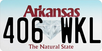 AR license plate 406WKL