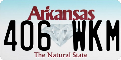 AR license plate 406WKM