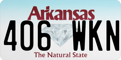 AR license plate 406WKN