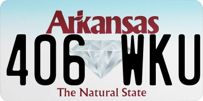 AR license plate 406WKU