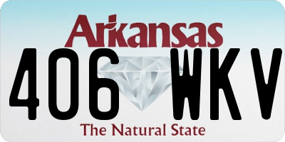AR license plate 406WKV