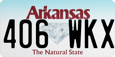 AR license plate 406WKX