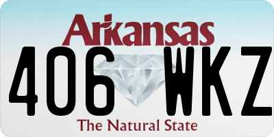 AR license plate 406WKZ